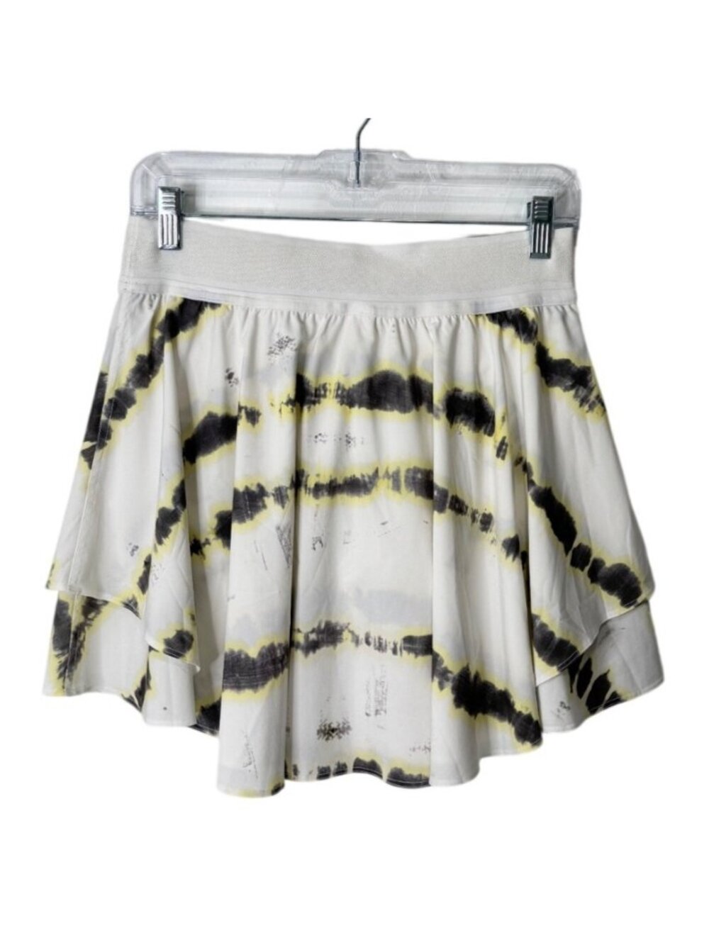 Lululemon Womens Size 8 Skort Court Rival HR Skirt LW8ADJT White Gray Tie-Dye